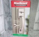 Kwikset Brentford Entry Front Door Handle Only W/sedona Lever Satin Nickel. Fixed Price $80.00.