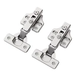 4 Pack 2 Pairs Frameless Soft Close Full Overlay Cabinet Hinges European Cabi.... Fixed Price $24.62.