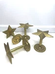 Set Of 4 Star Shaped Brass Knobs Pulls The Impact Collection Taiwan. Fixed Price $87.00.