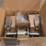 Schlage Residential Avanti Privacy Lever Lock, Satin Nickel, Push-button Locking. Fixed Price $59.49.