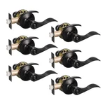 Knobwell 6 Privacy Door Handles Matte Black Knobs, Pack,. Fixed Price $111.34.
