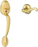 Schlage Plymouth Entry Door Handle With Left Handed Flair FE285 Lh. Fixed Price $37.99.