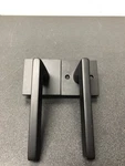 Emtek 5110HLOUS19LH Helios Passage Door Lever With Square Rose - Black. Fixed Price $112.99.