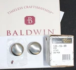 Baldwin Estate 5030-150-MR Privacy Round Door Knob Pair Satin Nickel New. Fixed Price $69.99.