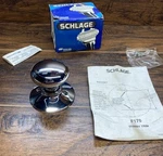 Schlage F170 PLY625 Plymouth Dummy Door Knob Polished Chrome Non Turning. Fixed Price $14.99.