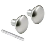 2498 Solid Brass Vintage Door Knob Spindle Set 21/4 In. Outside Diameter Satin. Fixed Price $13.27.