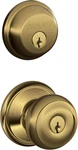 Schlage FB50 V 609 Single Cylinder Deadbolt And Keyed Entry Georgian Knob,. Fixed Price $94.99.