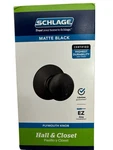 Schlage Plymouth Hall & Closet Passage Door Knob Matte Black F10 622. Fixed Price $19.95.