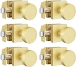 Goldenwarm Passage Door Knob Gold, Zinc-alloy Modern Brushed GOLD-6 Pack. Fixed Price $83.29.
