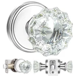 Crystal Glass Door Knobs Interior With Lock,privacy Vintage Clear Doo.... Fixed Price $51.52.
