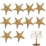 10 Pcs Gold Knobs,zinc Alloy Starfish Drawer Knobs,cabinet Hardware,f.... Fixed Price $23.48.