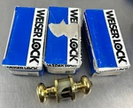 Weiser Lock Bright Brass Na 330 Bx Troy Adj 5101-1 New In Open Box X3. Fixed Price $59.99.
