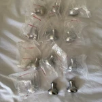 12 Pieces Satin Nickel Oval Knobs 10SET W/ SCREWS,1-1/4 Height Made Taiwan. Fixed Price $19.99.