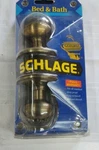 Schlage Bed & Bath Locking Door Knob Set New Package P513-500. Fixed Price $18.75.