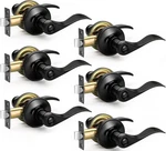 Matte Black Door Handles - 6 Pack Heavy Duty Privacy Levers For Bed/bath. Fixed Price $85.46.