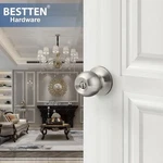Bestten Keyed Entry Door Knob W/ Lock Interior Exterior, Satin Nickel. Fixed Price $28.99.