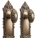 Signature Hardware Valma Brass Interior Knob & Plate Set - Dummy Antique. Fixed Price $45.97.