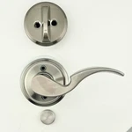 Schlage F59AVA619 Lh Avanti Lever Inside Entry Handle Satin Nickel. Fixed Price $33.99.