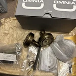 Made In Italy !! Omnia Passage Knob Set 433/00 PA4 Sb Shaded Bronze Brass. Fixed Price $79.00.