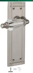 Nostalgic Warehouse Double Dummy Mission Plates Satin Nickel 714317. Fixed Price $50.00.