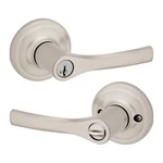 Door Handle Lock Keyed Lever Satin Nickel Kwikset Henley 94050-702 Entry Secure. Fixed Price $51.99.