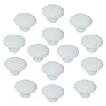 14PACKS White Ceramic Knobs Round Mushroom Cabinet Dresser Vintage Pulls Door Ha. Fixed Price $22.63.