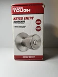 Hyper Tough Door Knobs And Deadbolts Set Keyed Entry Silver Finish. Fixed Price $15.00.