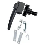 Black Push Button Latch Free Hanging Handle For Outward Swinging Doors. Fixed Price $43.11.