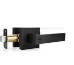 Hasmikit Matte Black Door Handle Interior Privacy Lever W/ Lock Reversible. Fixed Price $33.33.