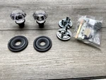 Baldwin 5080102PASS Estate Glass Knob Set W/5048 Rose Oil Rubbed Bronze. Fixed Price $197.99.