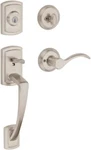 Baldwin Nautica Front Entry Handleset With Interior Lever Satin Nickel 91800-036. Fixed Price $161.95.