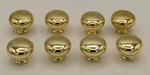 Amerock 771A-1 Polished Brass Rounded 1" Cabinet Drawer Pulls, Knobs, Lot Of 8. Fixed Price $24.99.