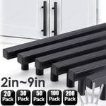 Cabinet Door Handles Pulls Matte Black Stainless Steel Kitchen Drawer Lot. Fixed Price $93.22.