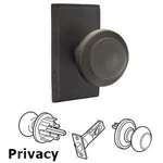 Emtek 7204BUMB Butte Priv Style # 3 Rose. Fixed Price $214.84.