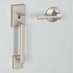 Schlage Addison Satin Nickel FE285 619 Acc Front Entry W/interior Lever. Fixed Price $56.00.