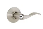 Schlage F51V 619 Accent Satin Nickel Classic Keyed Entry Door Handle. Fixed Price $29.99.