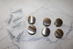 6 Belwith Knob Pulls Brushed Nickel 1-1/2 In. Fixed Price $24.99.