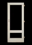Vintage 2 Panel Wood Screen Door 83.75 X 34.5 In.. Fixed Price $175.00.