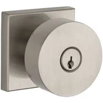 Baldwin Contemporary Keyed Entry Door Knob W/ Square Rose, Satin Nickel. Fixed Price $125.99.