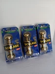 Schlage Hall & Closet Lot Of New Bright Brass Door Knob Sets P513-500. Fixed Price $14.99.