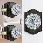 Calzibeno 3 Pack Crystal Door Knobs With Lock, Glass Interior. Fixed Price $104.01.