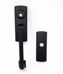Baldwin Soho Right Handed Sectional Single Cylinder Keyed Entry Handleset, Black. Fixed Price $389.99.