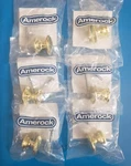 Lot Of 6!!! Amerock BP530123, Ravino Cabinet Knob With Screws, Polished Brass. Fixed Price $19.34.