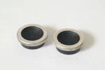 F93197 Two Bolex 8MM Movie Camera Lens Mount Covers & Rear Caps. Fixed Price $24.00.