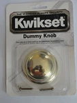 Kwikset 488V 3 Cp - Valiant Dummy Door Knob (polished Brass Finish).. Fixed Price $5.95.