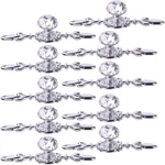 10PCS Crystal Cabinet Knobs,clear Glass Pulls Handles Small, Silver. Fixed Price $26.05.