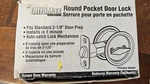 Kwikset Round Pocket Door Lock 335 - Satin Nickel. Fixed Price $12.00.