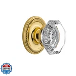 Nostalgic Warehouse Rope Rosette Waldorf Crystal Door Knob 716893. Fixed Price $42.24.
