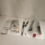 Missing Screws** Emtek 2155US19 Privacy Pocket Door Lock 7-1/4" Tall Flat Black. Fixed Price $149.95.