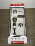 Kwikset Dakota X Polo Satin Nickel Single Cylinder Door Handleset -new. Fixed Price $49.99.